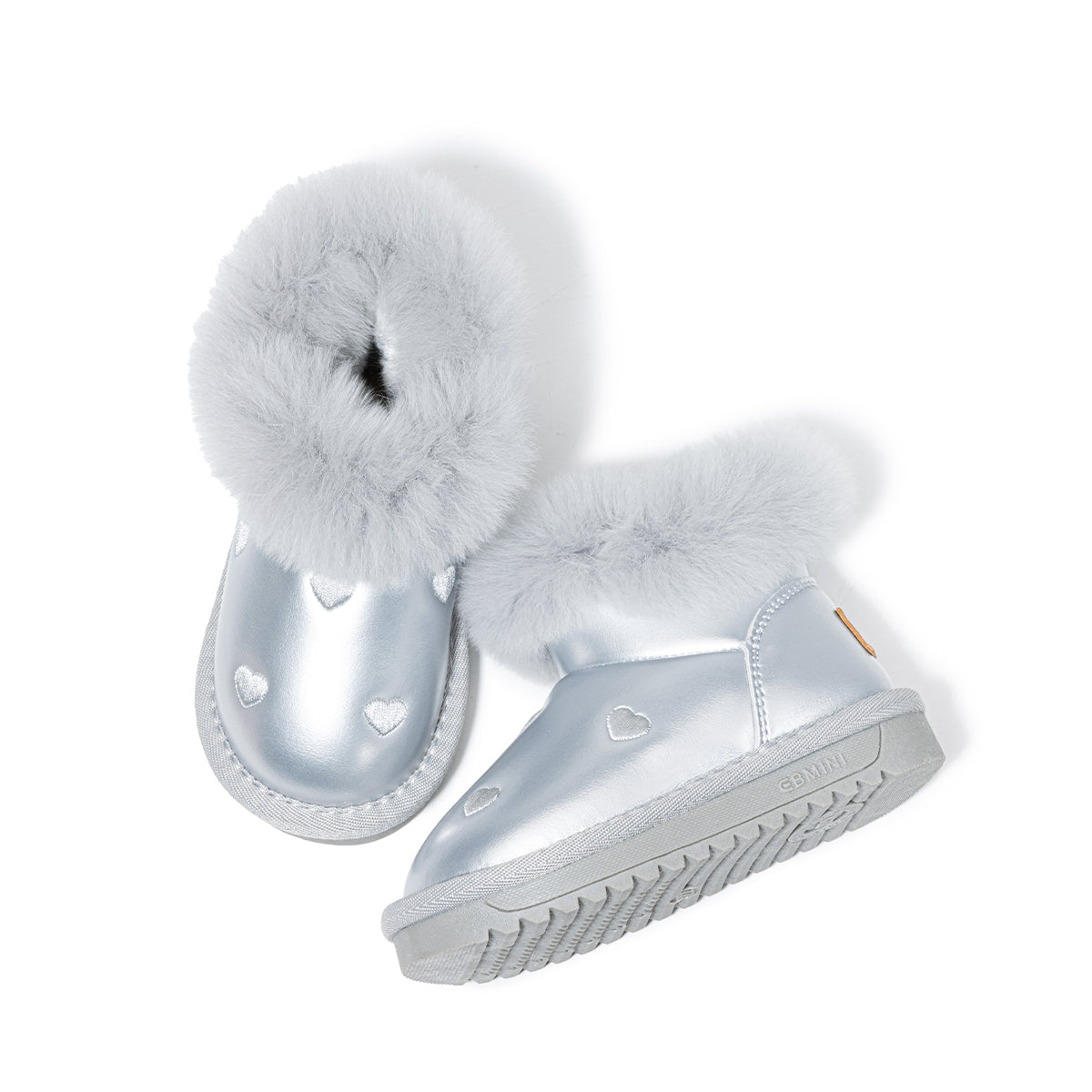 EBMINI Kids’ Snow Boots – Non-Slip, Fleece-Lined & Adorably Heart-Designed