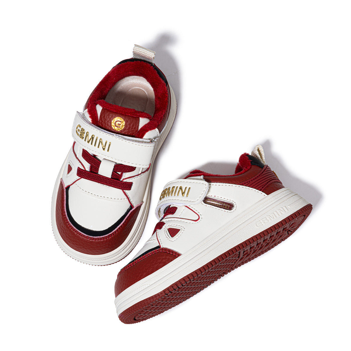EBMINI Kids’ Sporty Velcro Trainers – Fleece-Lined, Warm & Easy to Wear