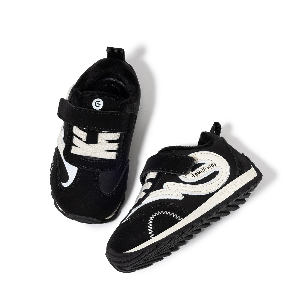 EBMINI Kids’ Warm Trainers – Fleece-Lined, Non-Slip & Ideal for Outdoor Play