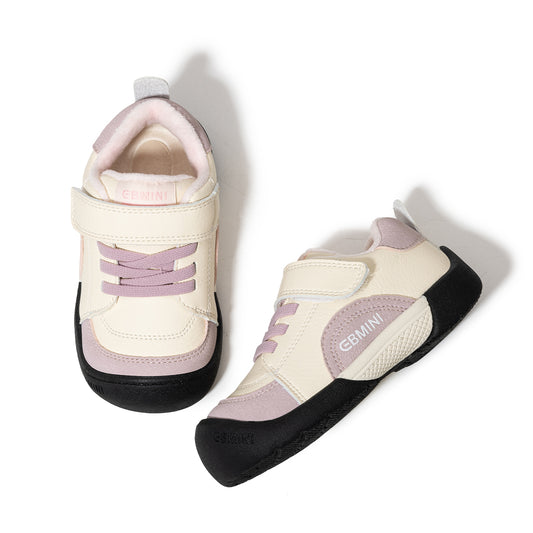 EBMINI Casual Kids’ Trainers – Fleece-Lined, Easy Velcro Fastening & Stylish Everyday Wear