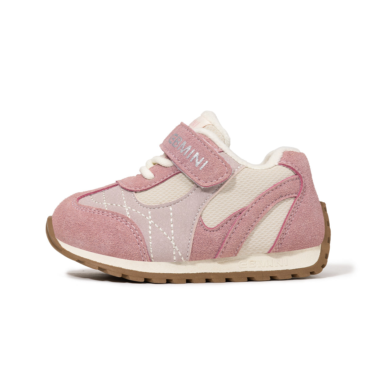 EBMINI Kids’ Lightweight Velcro Trainers – Fleece-Lined for Easy Wear & Steady Steps