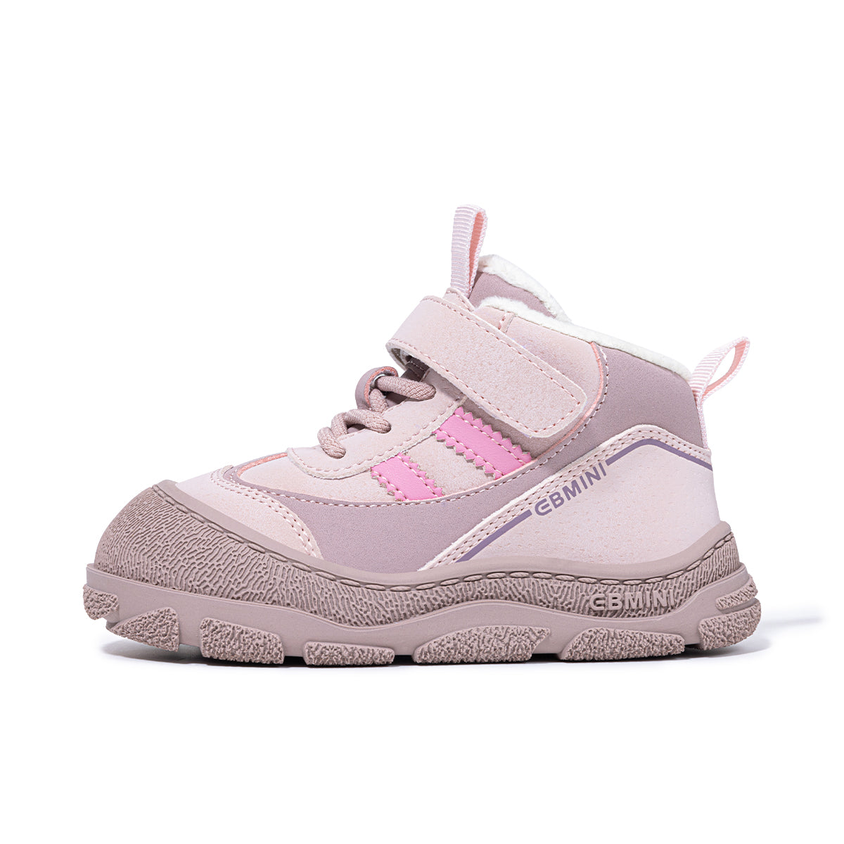 EBMINI  Kids’ Fleece-Lined Trainers – Lightweight & Easy On with Velcro Strap