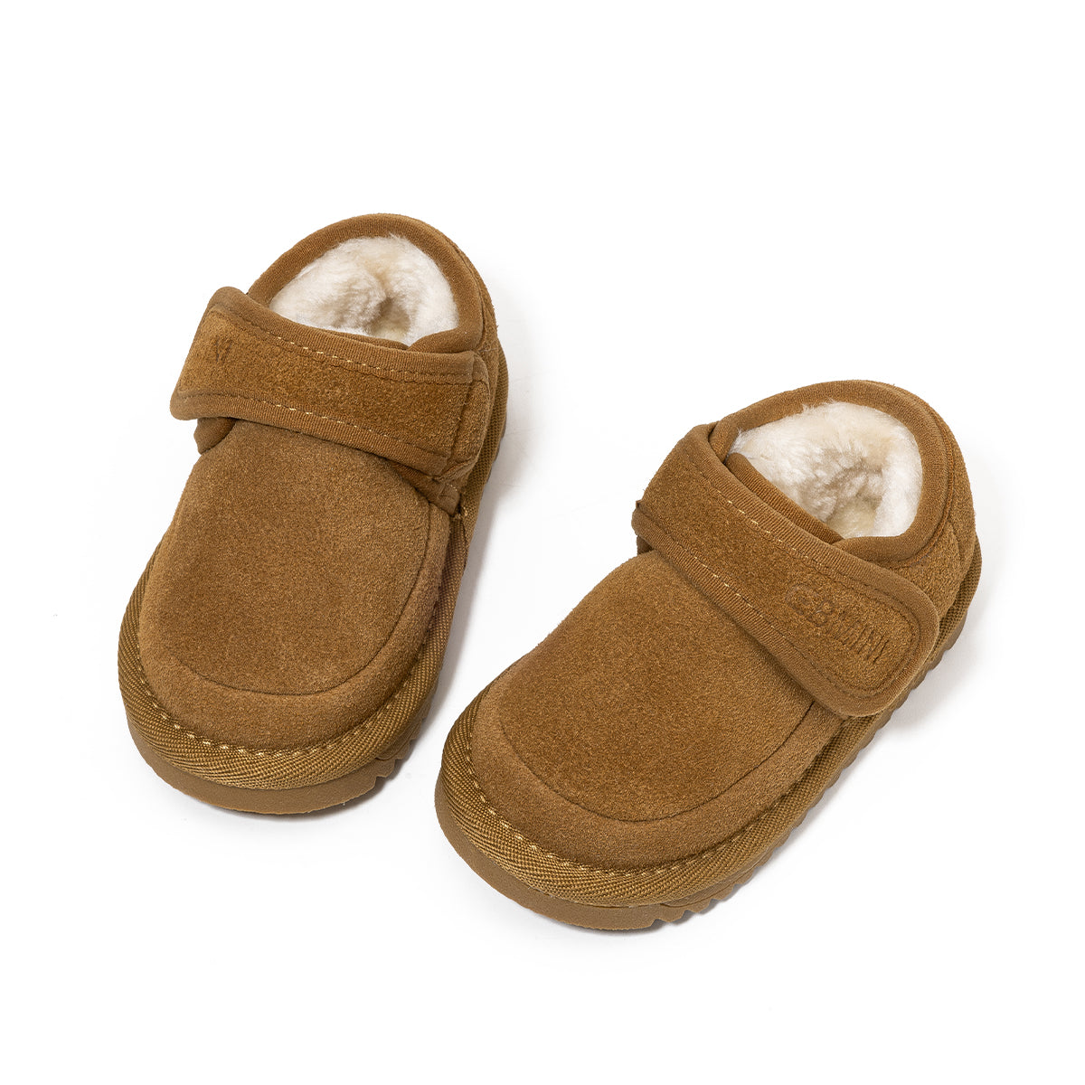 EBMINI  Kids’ Velcro Shoes – Fleece-Lined, Non-Slip & Easy to Put On and Take Off