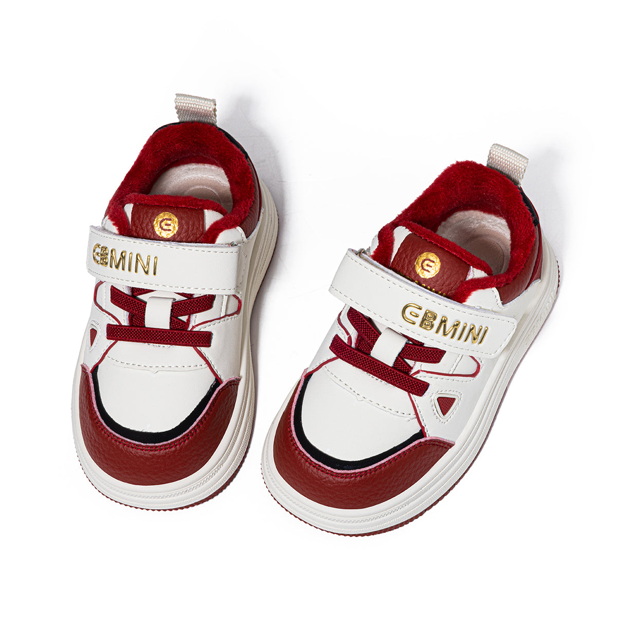 EBMINI Kids’ Sporty Velcro Trainers – Fleece-Lined, Warm & Easy to Wear