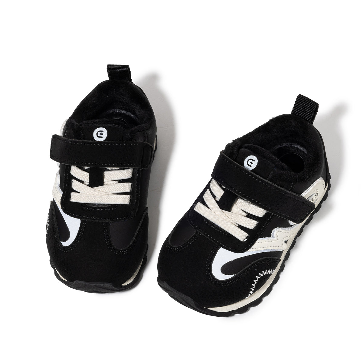 EBMINI Kids’ Warm Trainers – Fleece-Lined, Non-Slip & Ideal for Outdoor Play