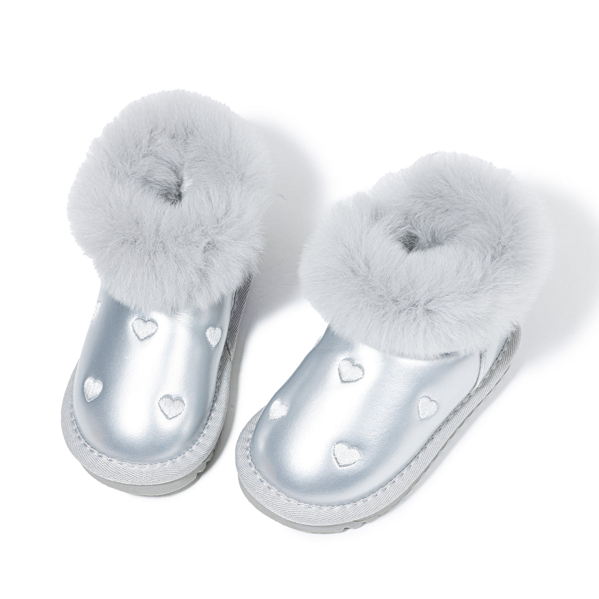 EBMINI Kids’ Snow Boots – Non-Slip, Fleece-Lined & Adorably Heart-Designed