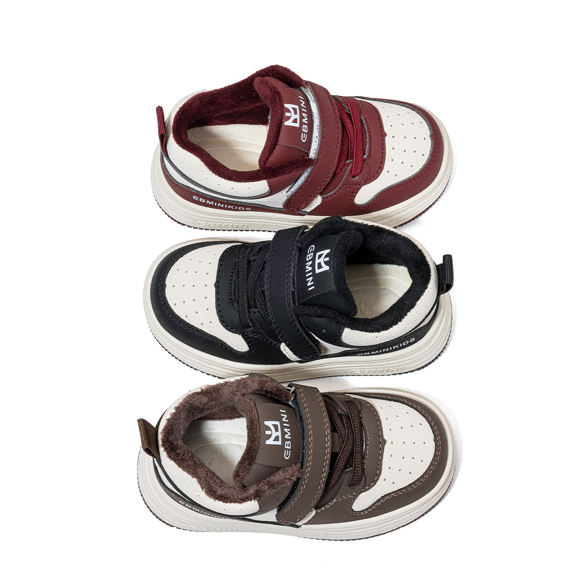 EBMINI Kids' Winter Adventure Shoes Warm Fleece Lining, Lightweight with Anti-Slip Soles