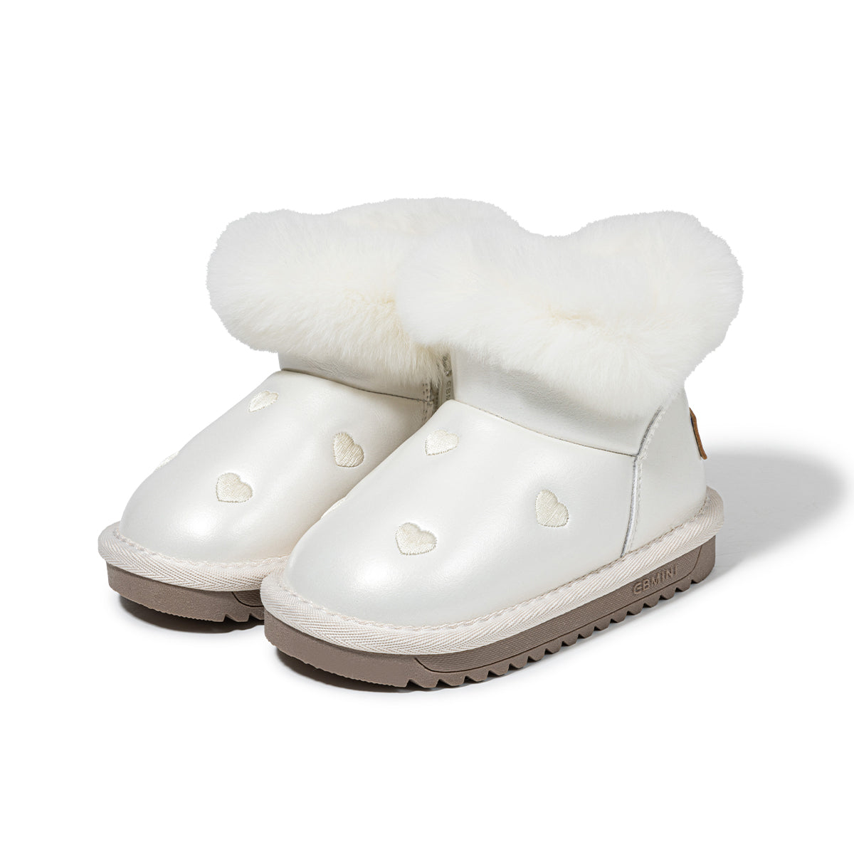 EBMINI Kids’ Snow Boots – Non-Slip, Fleece-Lined & Adorably Heart-Designed