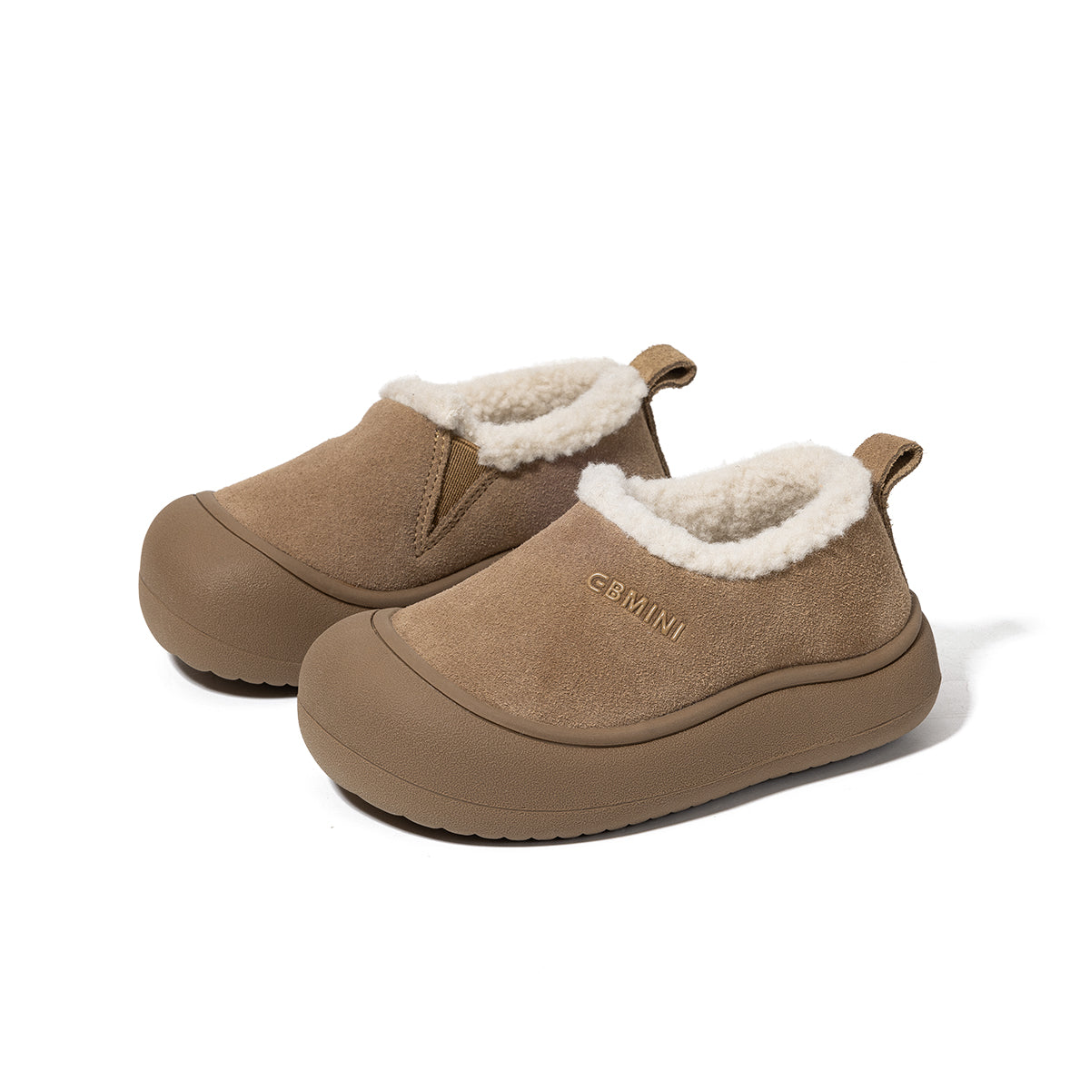EBMINI Kids’ Slip-On Shoes – Warm Fleece Lining, Minimalist Design & Lightweight for First Walkers