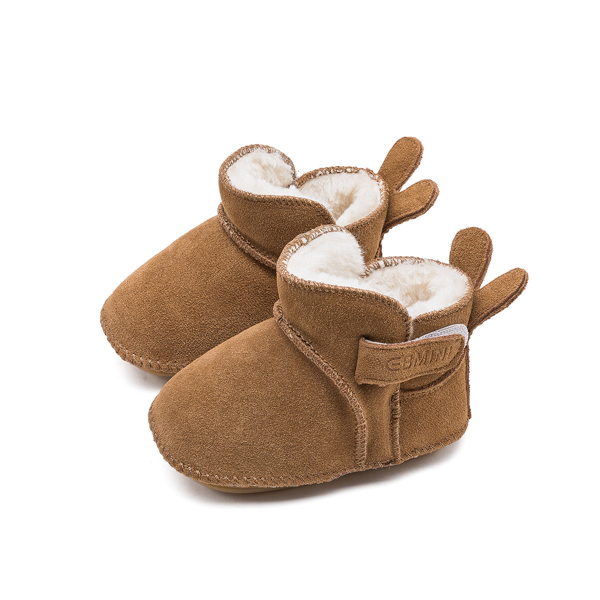 EBMINI Baby Girl's Winter Boots Fleece-Lined for Warmth, Soft & Lightweight