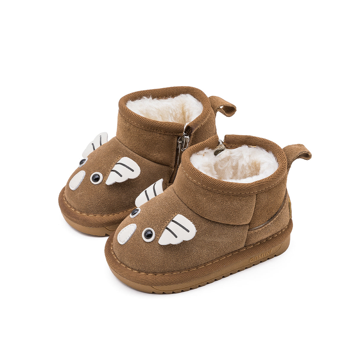 EBMINI Kids’ Boots – Warm Lined Interior, Easy Zip Design, Adorable Look & Non-Slip Sole