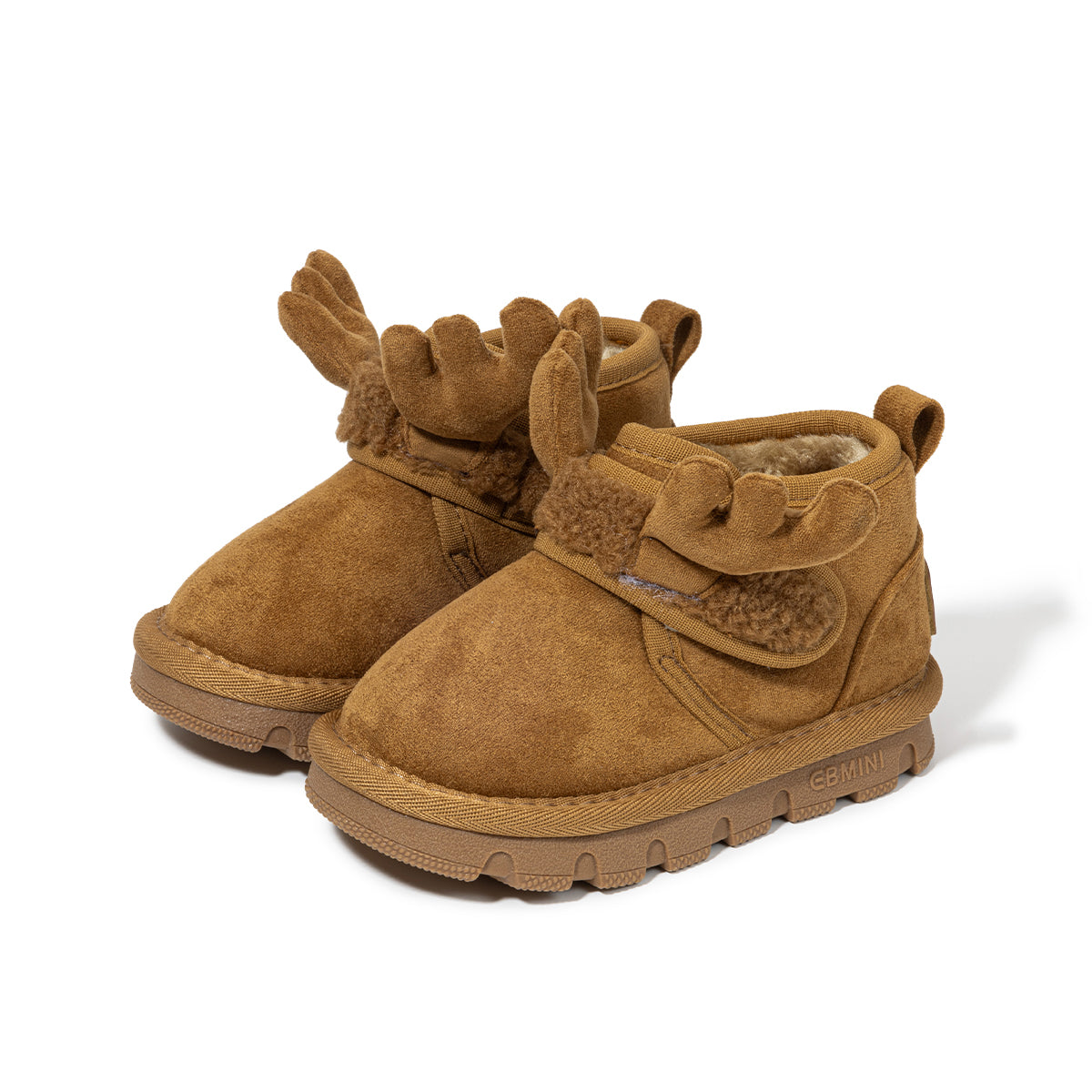 EBMINI  Kids’ Warm Boots – Fleece-Lined, Lightweight & Cute Antler Design