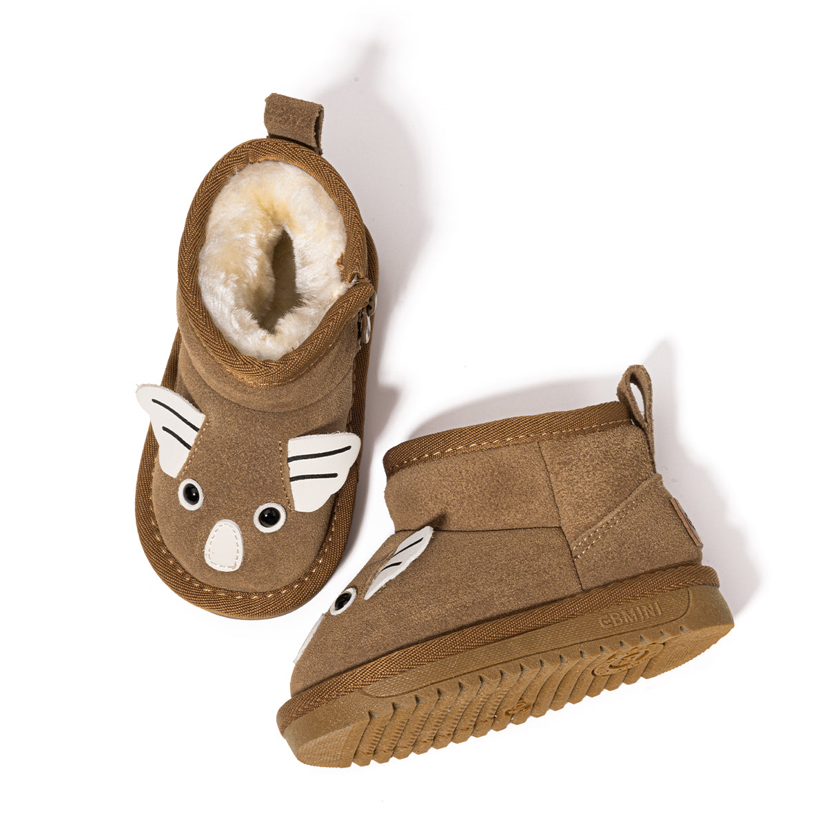 EBMINI Kids’ Boots – Warm Lined Interior, Easy Zip Design, Adorable Look & Non-Slip Sole