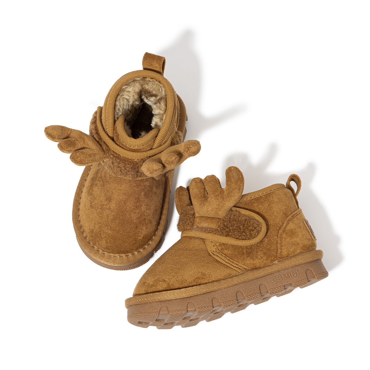 EBMINI  Kids’ Warm Boots – Fleece-Lined, Lightweight & Cute Antler Design