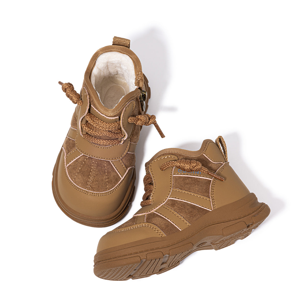 EBMINI Baby First Walker Boots – Lightweight, Anti-Slip & Cosy Fleece-Lined Design