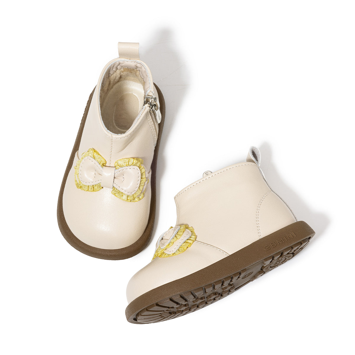 EBMINI  Kids’ First-Step Boots – Fleece-Lined, Lightweight & Adorable Bow Design