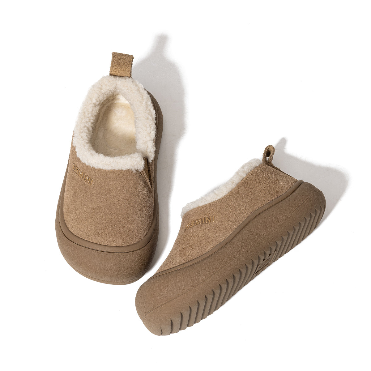 EBMINI Kids’ Slip-On Shoes – Warm Fleece Lining, Minimalist Design & Lightweight for First Walkers