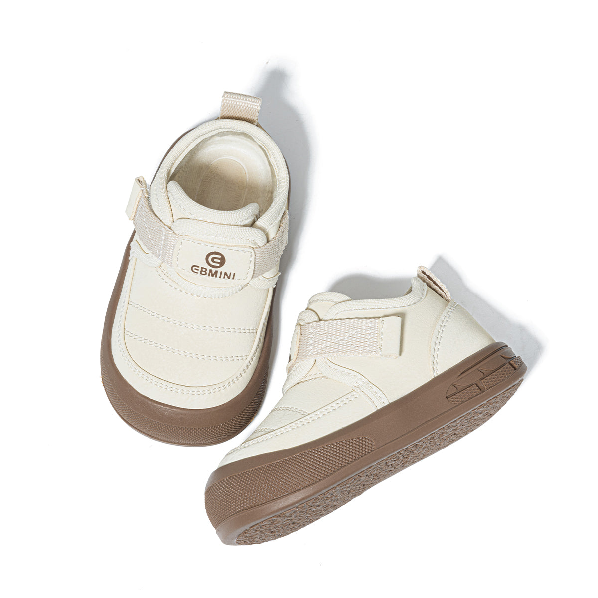 EBMINI Kids’ Sporty Velcro Trainers – Fleece-Lined, Non-Slip & Easy On and Off
