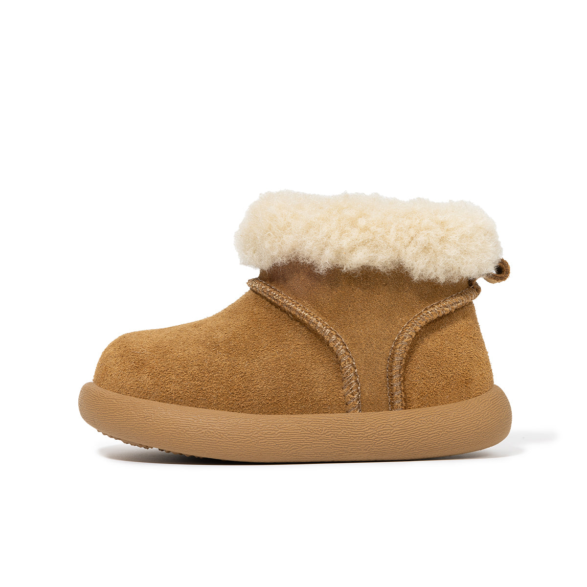EBMINI Kids’ Classic Boots – Fleece-Lined, Fluffy Exterior & Non-Slip Sole