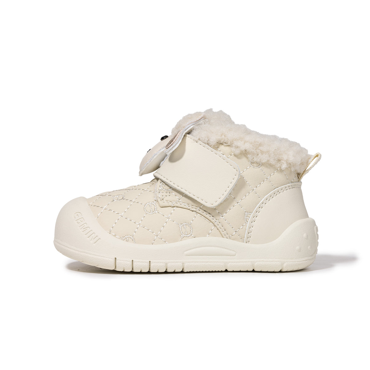 EBMINI  Kids’ First Step Shoes – Warm Lined, Cute Sheep Design & Easy Velcro