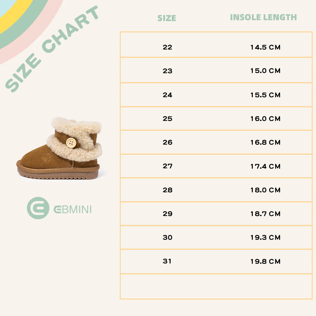 EBMINI Warm Fleece Baby Boots – Lightweight, Anti-Slip & Perfect for First Steps