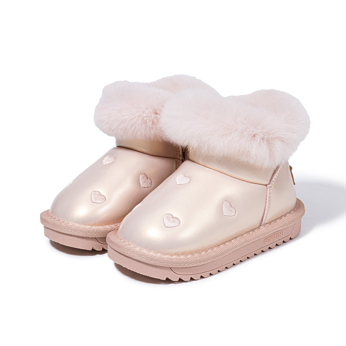 EBMINI Kids’ Snow Boots – Non-Slip, Fleece-Lined & Adorably Heart-Designed