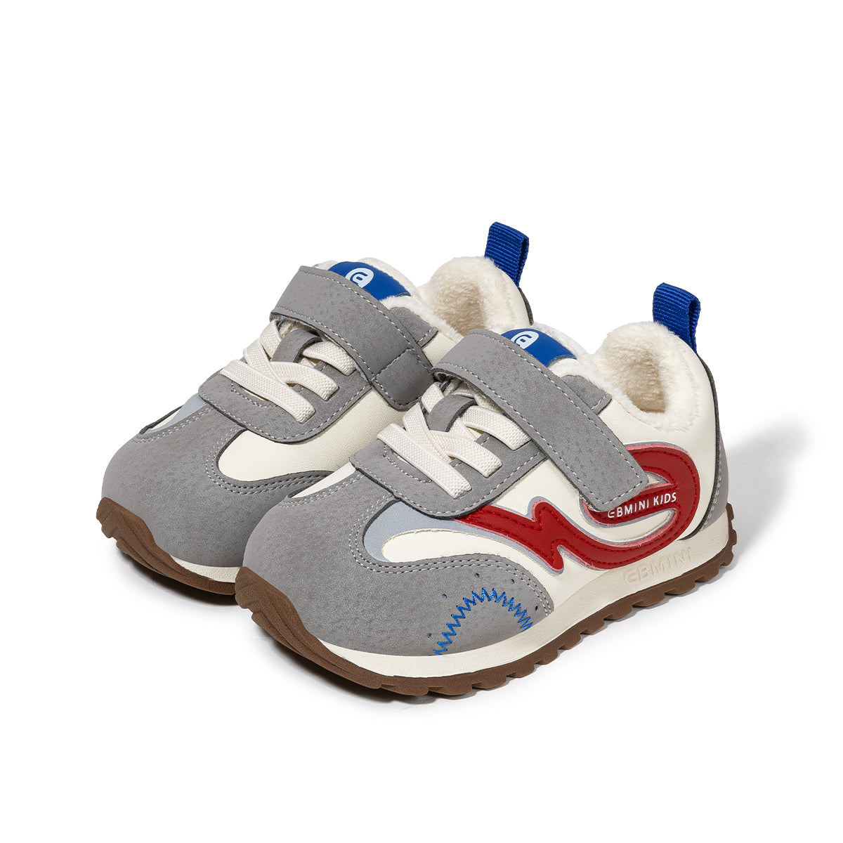 EBMINI Kids’ Warm Trainers – Fleece-Lined, Non-Slip & Ideal for Outdoor Play