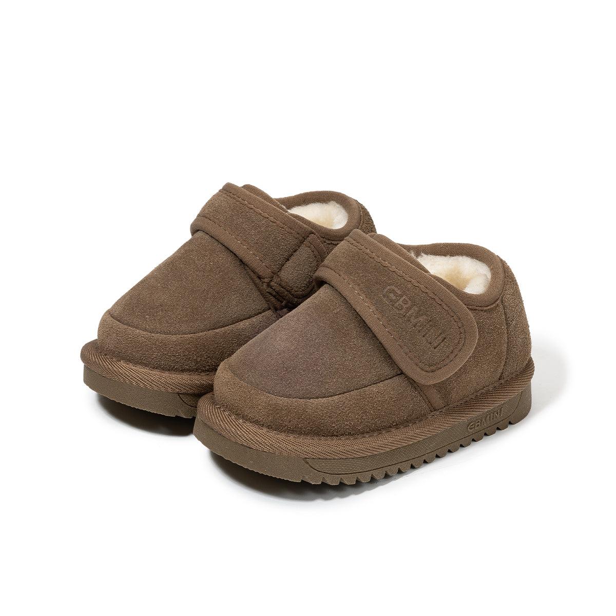 EBMINI  Kids’ Velcro Shoes – Fleece-Lined, Non-Slip & Easy to Put On and Take Off