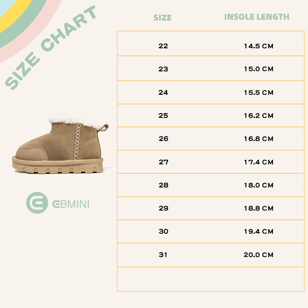 EBMINI Cosy Winter Boots for Children – Warm, Lightweight & Non-Slip
