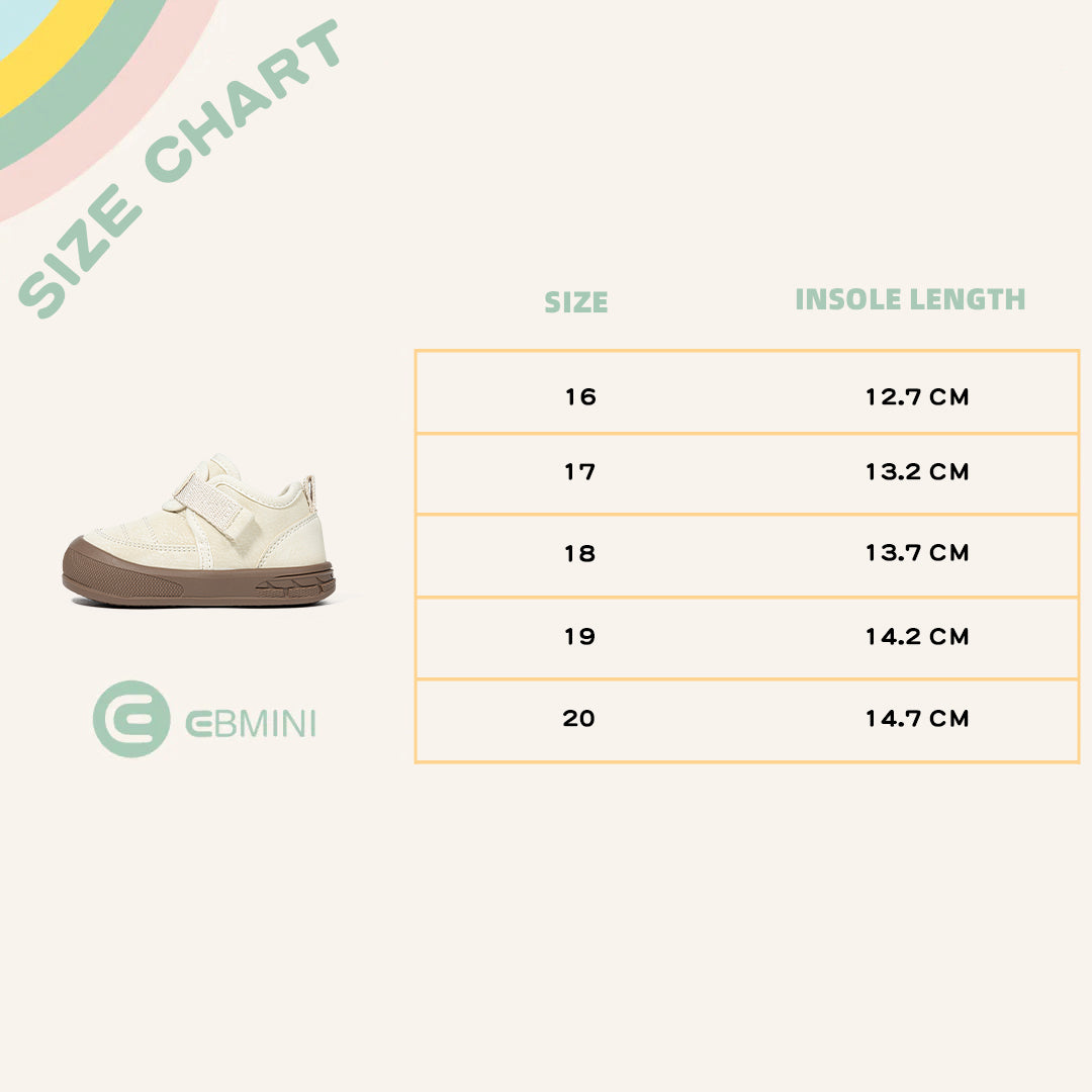 EBMINI Kids’ Sporty Velcro Trainers – Fleece-Lined, Non-Slip & Easy On and Off