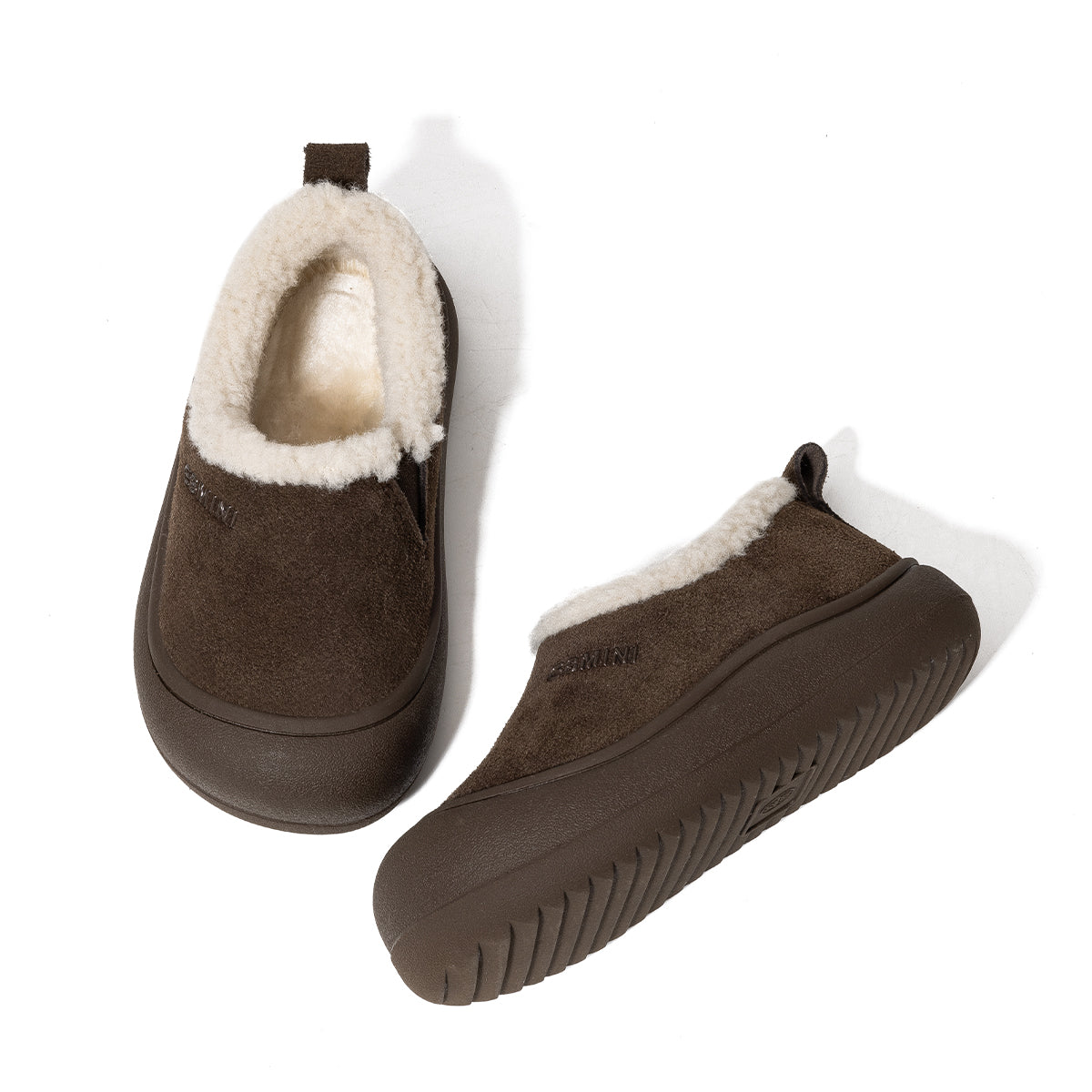 EBMINI Kids’ Slip-On Shoes – Warm Fleece Lining, Minimalist Design & Lightweight for First Walkers