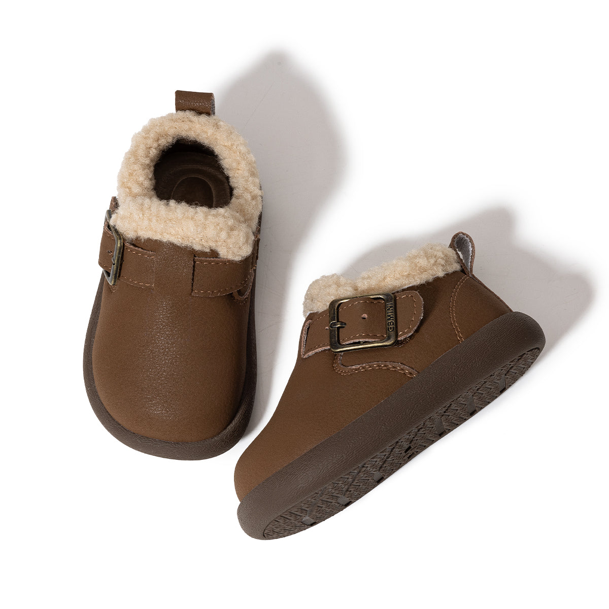 EBMINI Kids’ Fleece-Lined Winter Shoes – Cosy, Non-Slip & Casual Style