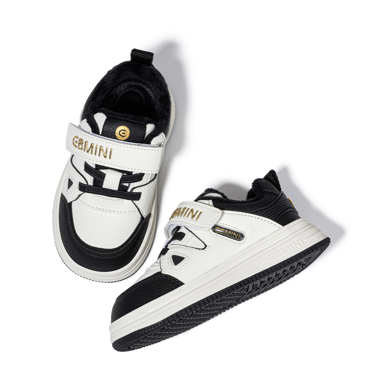 EBMINI Kids’ Sporty Velcro Trainers – Fleece-Lined, Warm & Easy to Wear