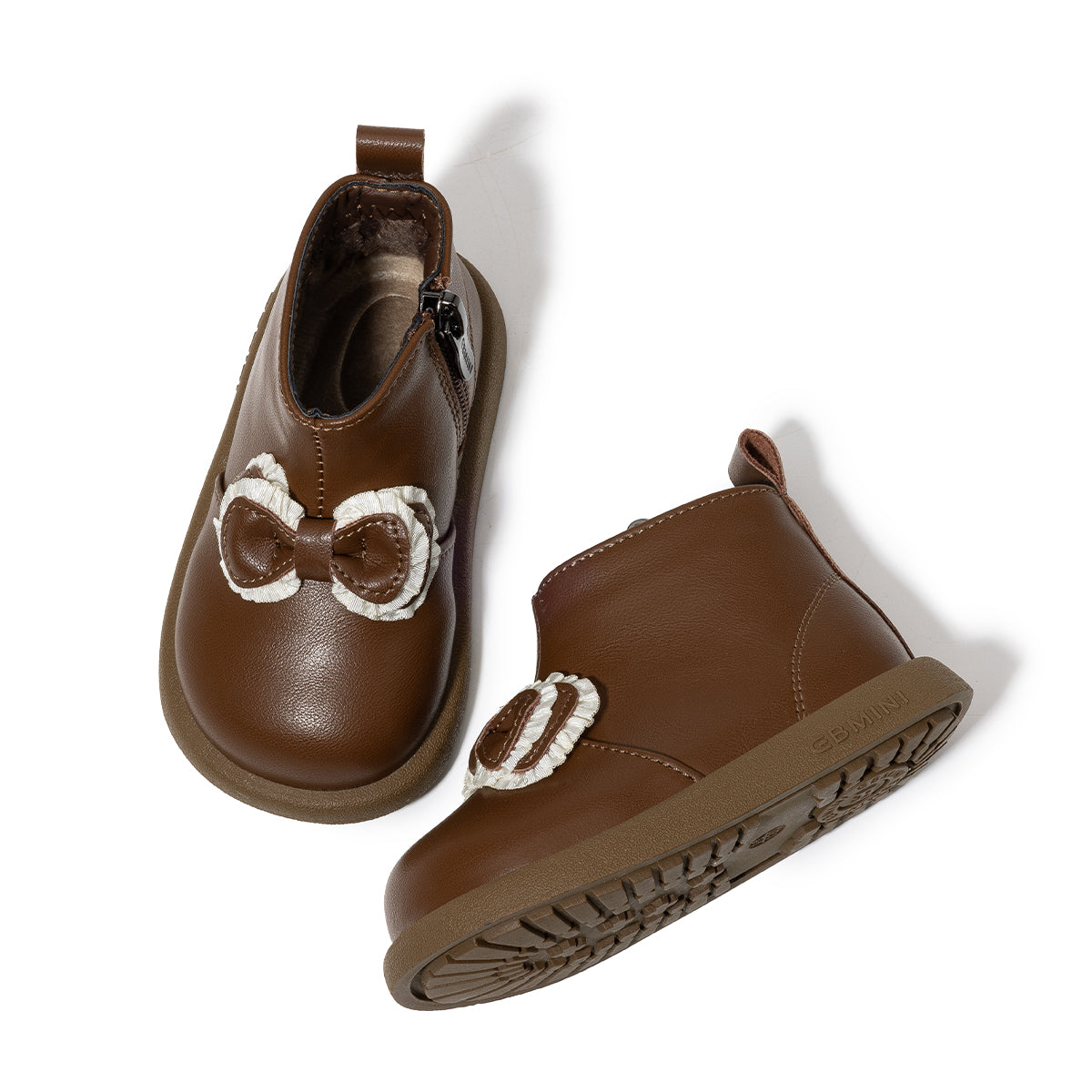 EBMINI  Kids’ First-Step Boots – Fleece-Lined, Lightweight & Adorable Bow Design