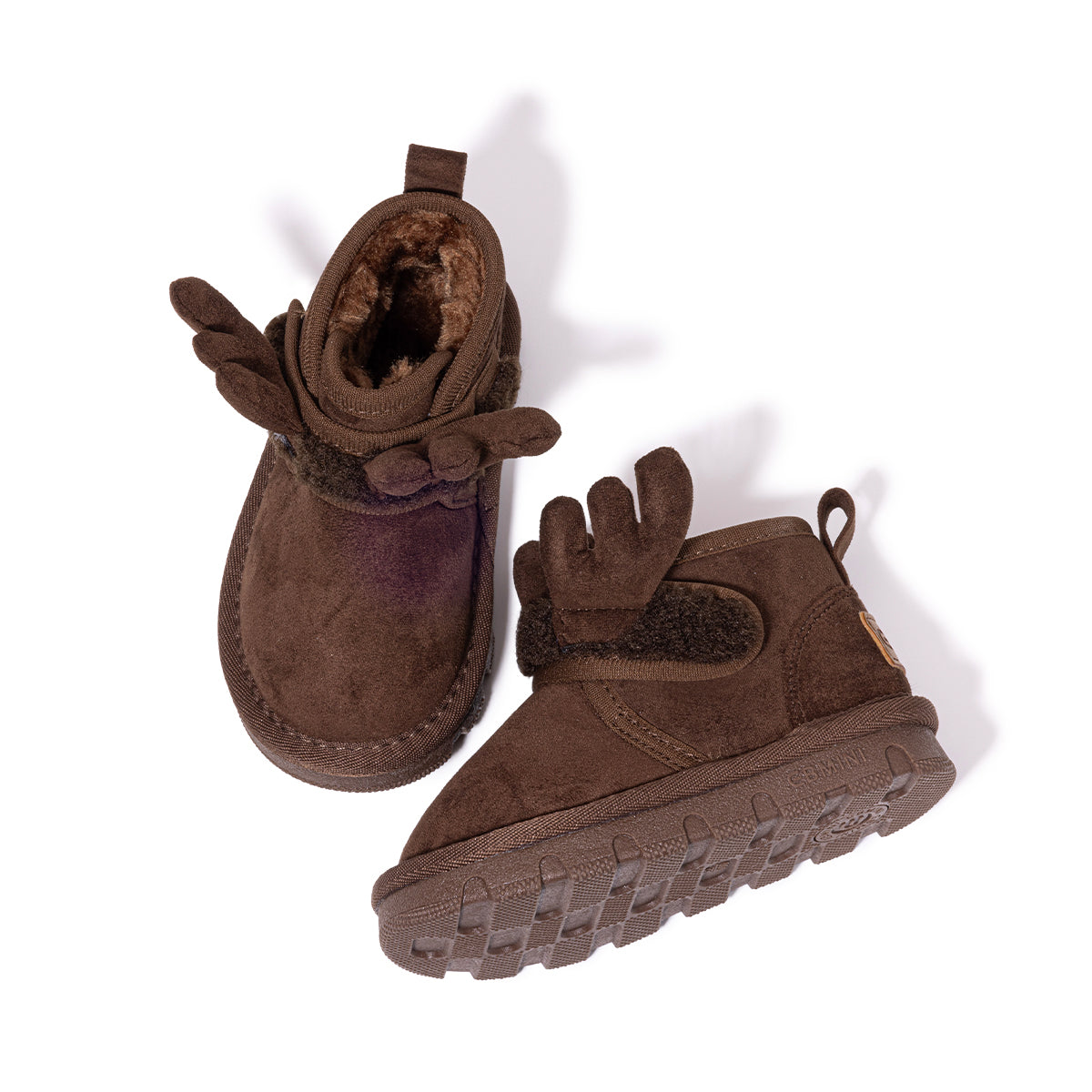 EBMINI  Kids’ Warm Boots – Fleece-Lined, Lightweight & Cute Antler Design