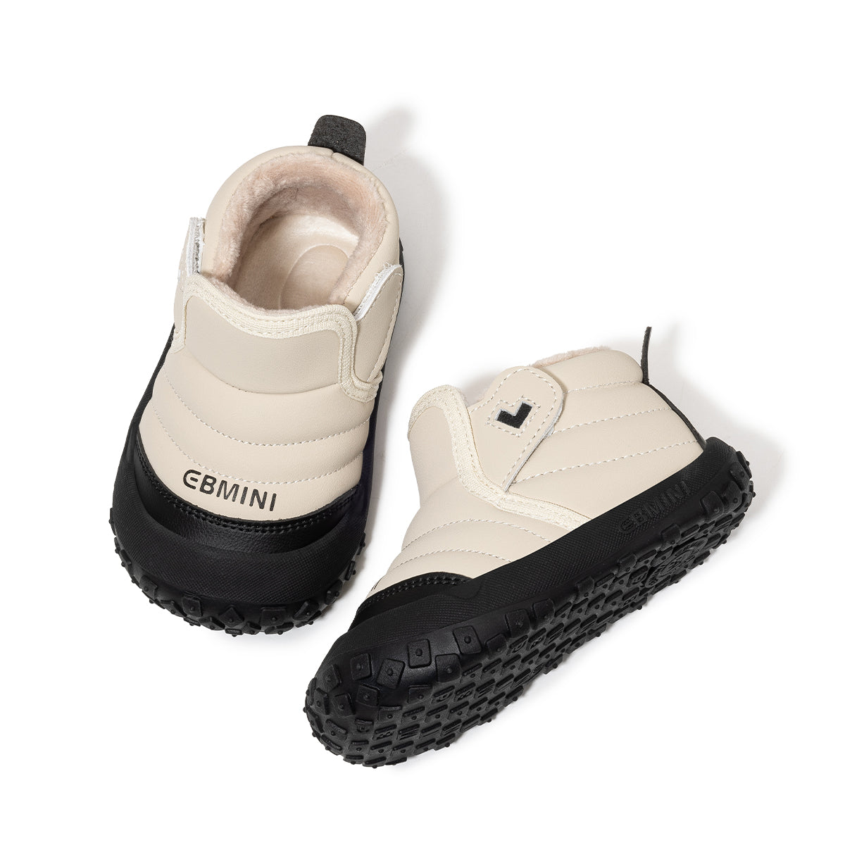 EBMINI Cosy Fleece-Lined Boots for Kids – Waterproof, Anti-Slip & Easy to Wear