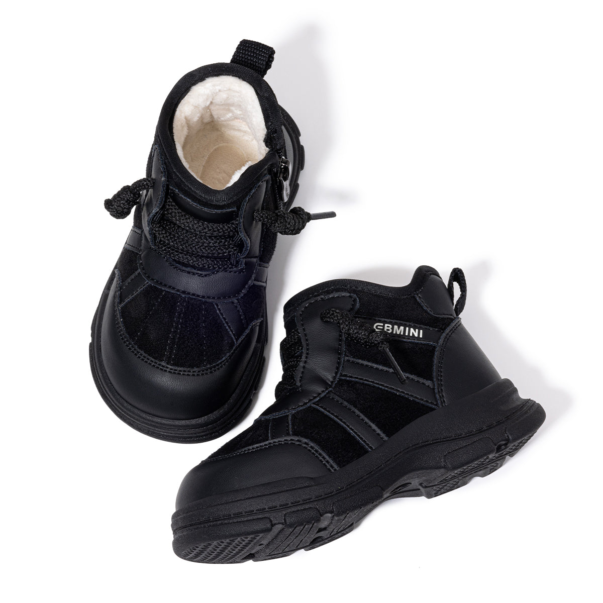 EBMINI Baby First Walker Boots – Lightweight, Anti-Slip & Cosy Fleece-Lined Design
