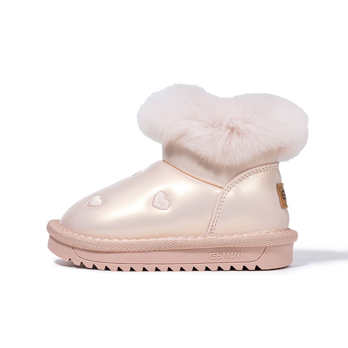 EBMINI Kids’ Snow Boots – Non-Slip, Fleece-Lined & Adorably Heart-Designed