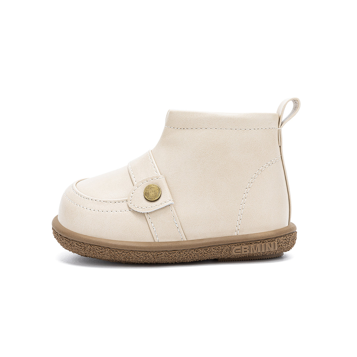 EBMINI – Leather Boots for Toddlers with Warm Fleece Lining & Easy Side Zip