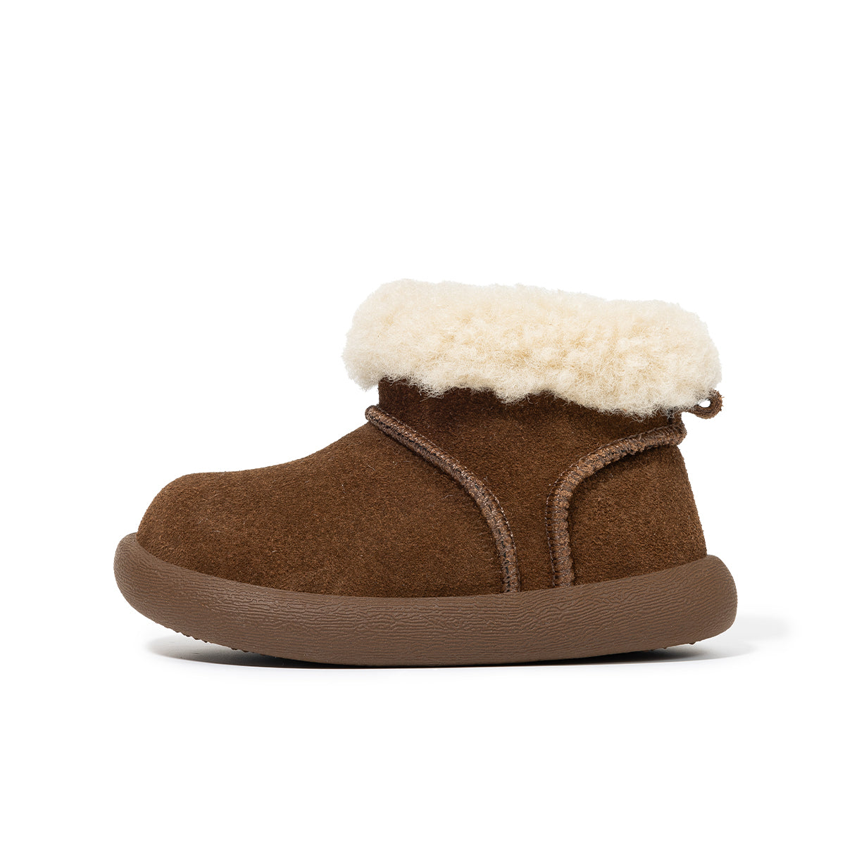 EBMINI Kids’ Classic Boots – Fleece-Lined, Fluffy Exterior & Non-Slip Sole