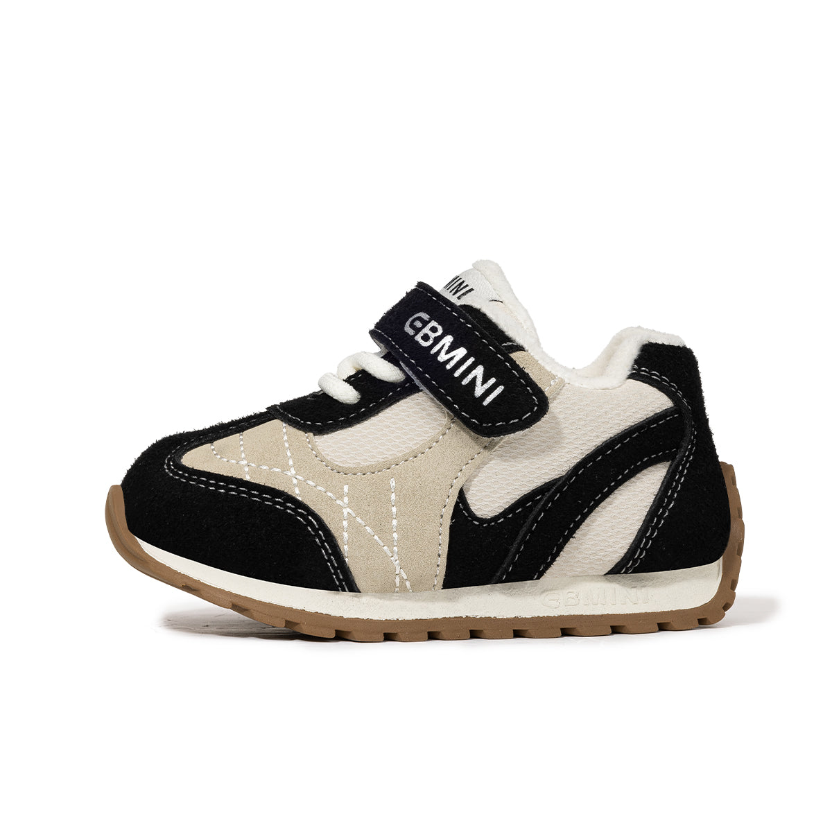 EBMINI Kids’ Lightweight Velcro Trainers – Fleece-Lined for Easy Wear & Steady Steps