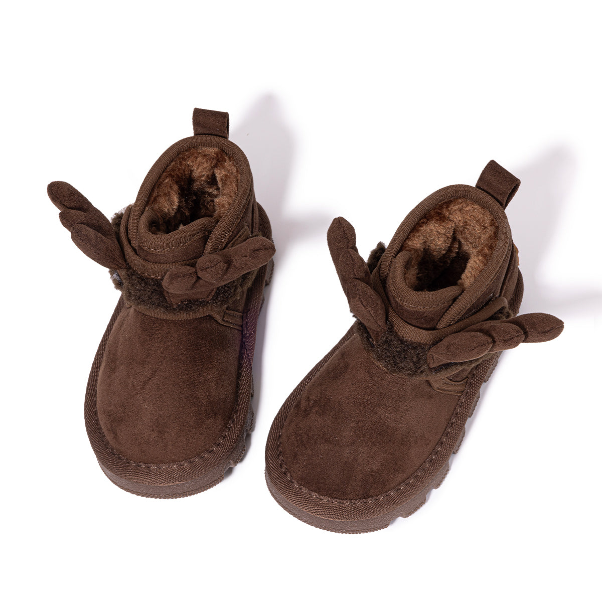 EBMINI  Kids’ Warm Boots – Fleece-Lined, Lightweight & Cute Antler Design
