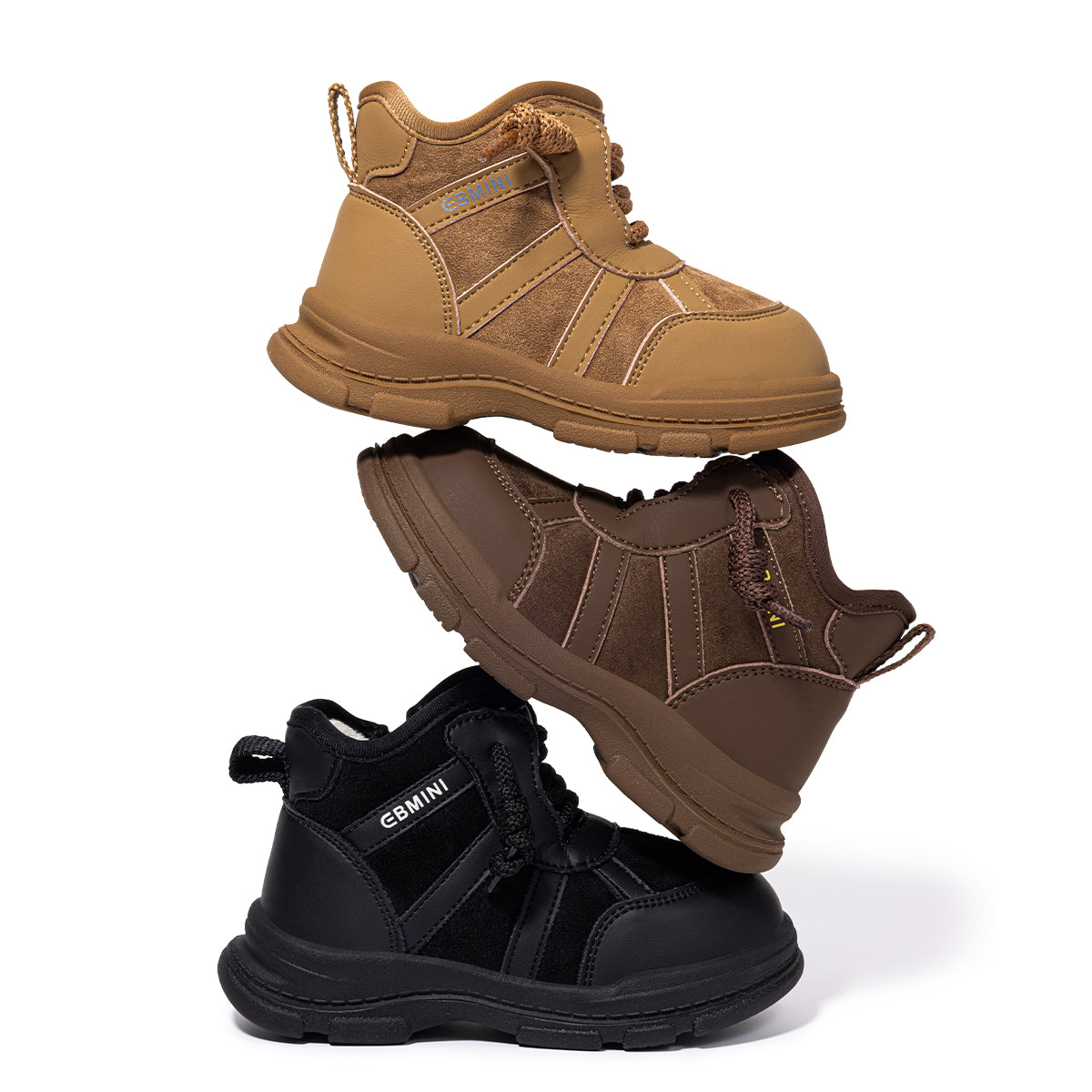 EBMINI Baby First Walker Boots – Lightweight, Anti-Slip & Cosy Fleece-Lined Design