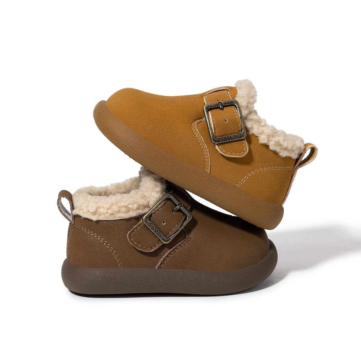 EBMINI Kids’ Fleece-Lined Winter Shoes – Cosy, Non-Slip & Casual Style