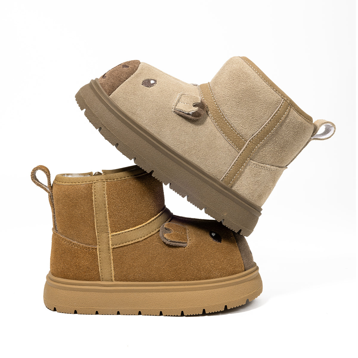 EBMINI Kids’ Cute Animal-Design Boots – Fleece-Lined & Non-Slip