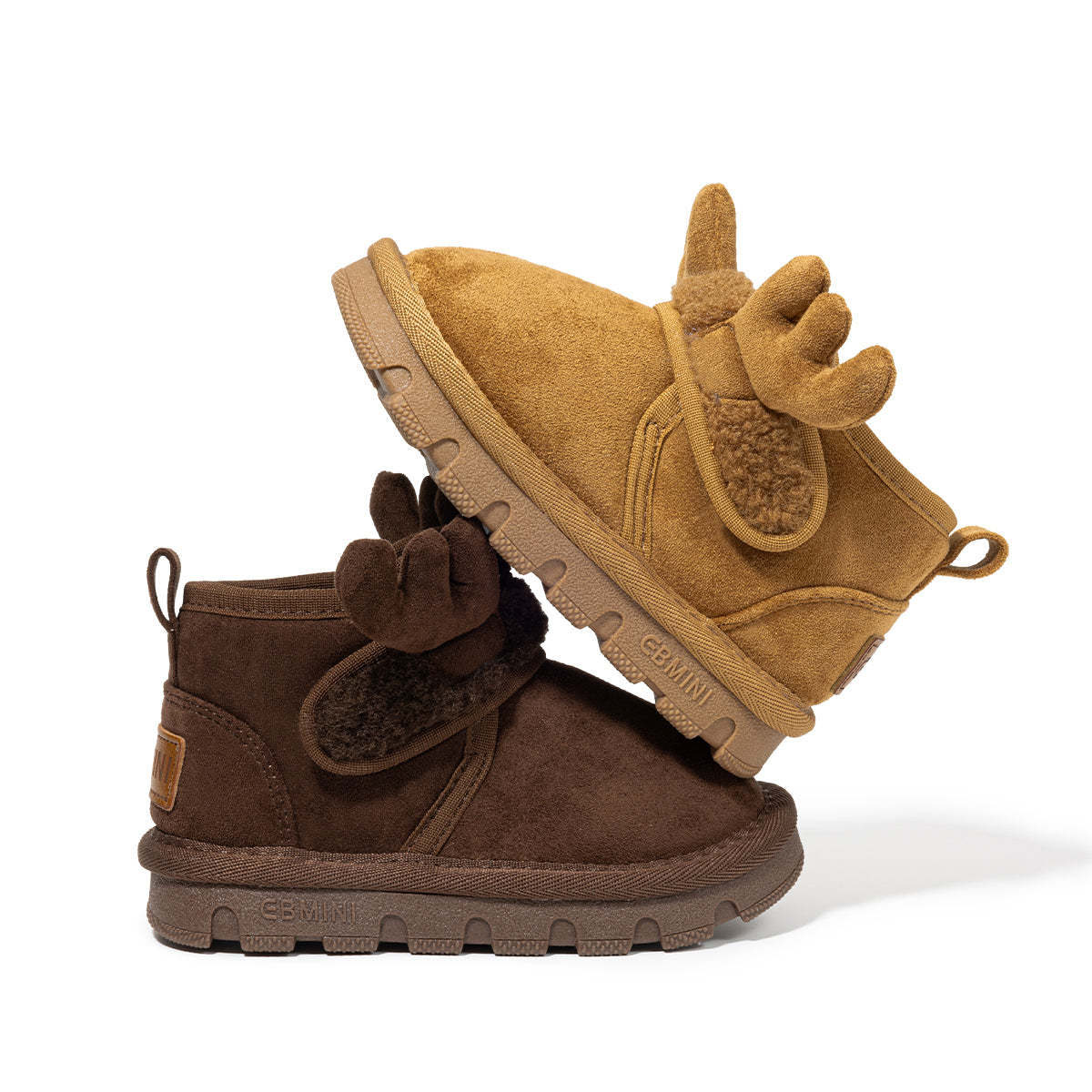 EBMINI  Kids’ Warm Boots – Fleece-Lined, Lightweight & Cute Antler Design