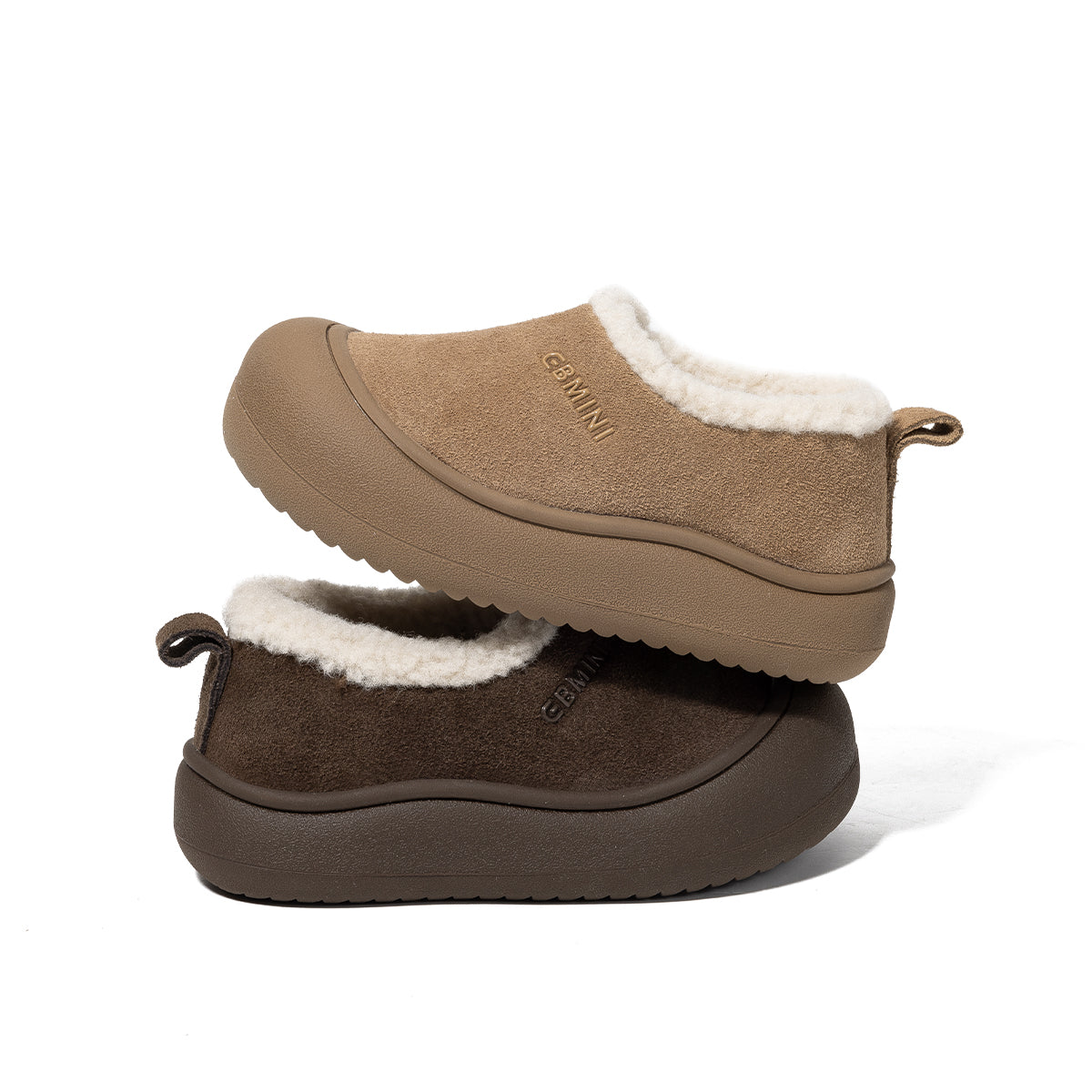EBMINI Kids’ Slip-On Shoes – Warm Fleece Lining, Minimalist Design & Lightweight for First Walkers